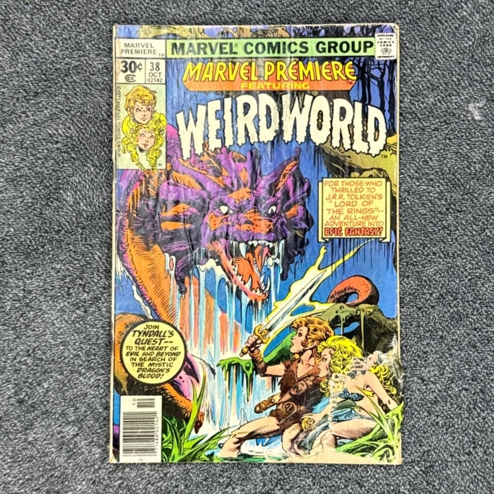 Marvel Premiere 38 Weirdworld 1st Appearance Tyndall 1977 Bronze Age Comic Book